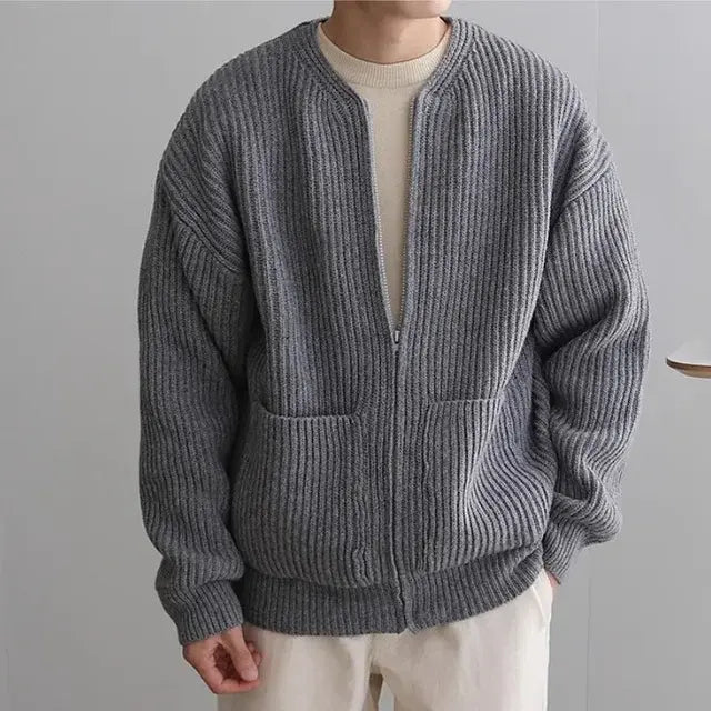 Men's Slim Fit Knitted Cardigan