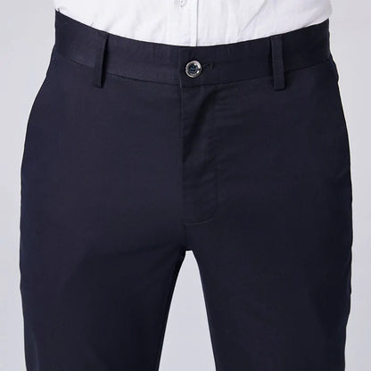 Silk Slim Fit Elastic Trousers